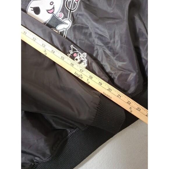 Kuromi Hello Kitty & Friends x Forever 21 Medium Sanrio Collab Bomber Jacket EMO - Picture 16 of 16